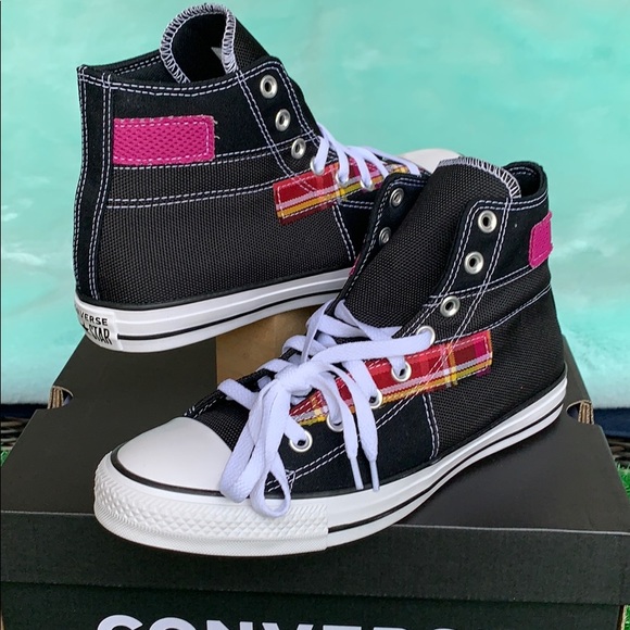 CONVERSE CTAS HI BLACK/WHITE/CACTUS MEN’S - Picture 5 of 16